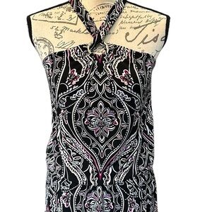 Black and Paisley Print Tunic